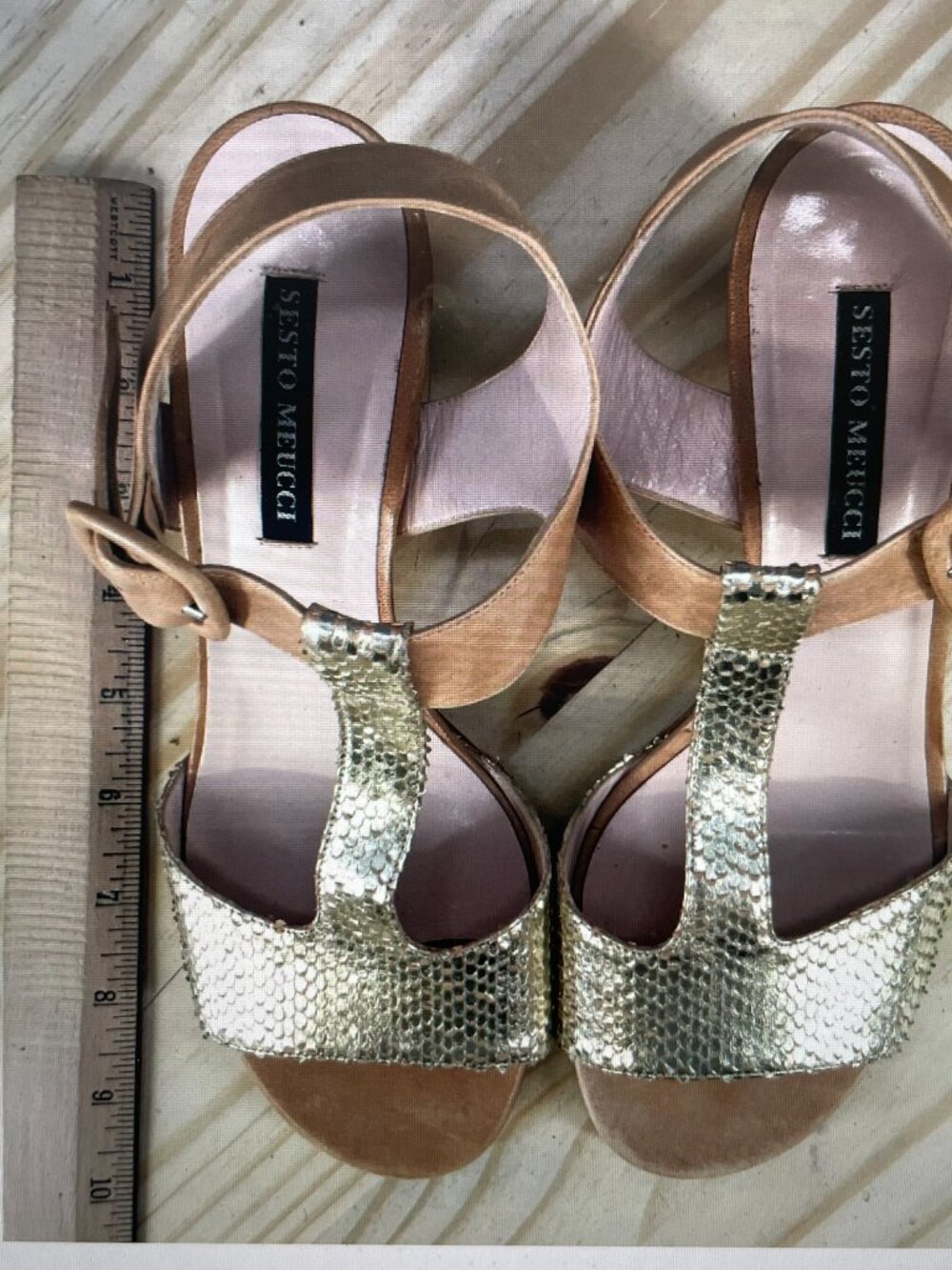 Sesto Meucci Sandals Brown - Tan,Made i Italy,Size 39/9